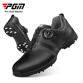 PGM Su Geçirmez Spor Ayakkabı Erkek golf ayakkabıları Nefes Spor Eğitimi golf ayakkabısı Adam Kaymaz Dönen Toka Golf Eğitmenleri