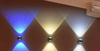 6 adet Modern 6w led duvar ışık iki kafa yukarı ve aşağı ev otel dekorasyon yüzeye monte aydınlatma armatürü Kapalı AC110V 220V