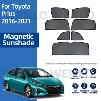 Toyota Prius 2016-2021 için Manyetik Perde araba güneşliği Arka Yan Pencere Kararan Örgü Cam Güneş Gölge Siperliği Cam Kapak