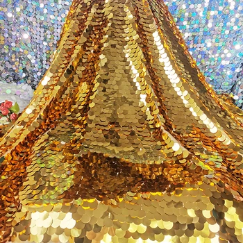 Büyük Yuvarlak Pul Masa Örtüsü Altın Gümüş Düğün Parti Dekorasyon Canlı Fotoğraf Arka Plan Şifreli Balık Terazi Bez