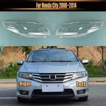 Honda City için 2008~2014 Ön Far Kabuk Şeffaf Far Kapağı Lamba Gölge Pleksiglas Yerine Orijinal Abajur