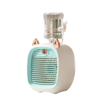 Taşınabilir Mini Klima Fanı USB Hava Soğutucu Fan Nemlendirici 3 Hız 2 Modu Sprey Soğutucu Ofis Ev için soğutucu fan-B
