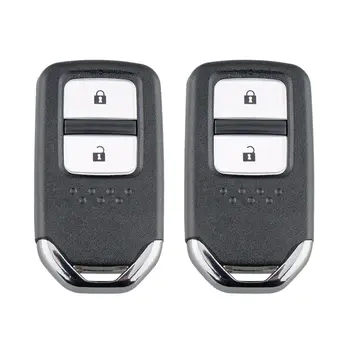 2X Araba Akıllı Uzaktan Anahtar 2 Düğme 433 MHz ID47 Çip için Honda Fit / Şehir / Caz XRV / Venzel HRV 72147-T5A-G01