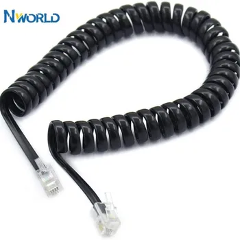 Bahar Spiral Kablo Siyah Geri Çekilebilir Güç Kablosu Gerilebilir Tel Sınıf Kedi 6e Ağ Kablosu Spiral Ağ Kablosu Telefon 1m