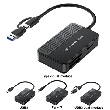 USB 3.0 Tip C 4 in 1 kart okuyucu Bellek Akıllı kart okuyucu 5Gbps SD TF CF MS Kompakt Flash Kart Adaptörü 20cm Kablo Laptop için
