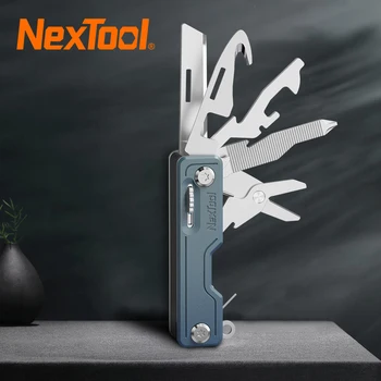 NexTool New10 İN 1 Mini Katlanır Cep Bıçak El Aletleri Survival Edc Çok Aracı Cep telefon tutucu Açacağı Kart Pin Makas DIY