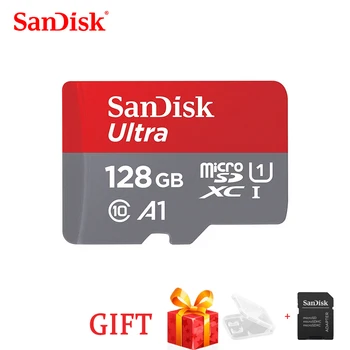 SanDisk100 % A1SDSQUNC Hafıza Kartı 16GB 32gb 64GB 128GB adaptörü Mikro sd kart Class10 UHS-1T flash kart Bellek Microsd TF / SD Kart