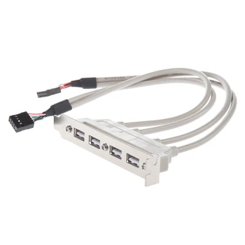 Anakart 4 Port USB 2.0-9 Pin Başlık Braketi Uzatma Kablosu