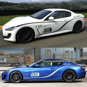 Araba çıkartmaları Maserati Trofeo GT spor araba vücut çizim Başkanı Ghibli modifiye dış çıkartmaları
