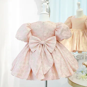 Kızın Tören Elbise Marka Bebek Kraliyet Lolita Prenses Kız İspanyol Çiçek Elbise Bebek Vaftiz Elbiseler Butik Giyim