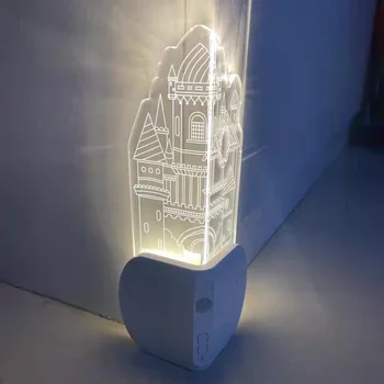 Kale Gece Lambası Köşe Koruma Köşe Koruma Çarpışma Önleyici Dekoratif Lamba