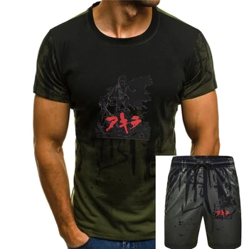 Vaporwave Akira Tetsuo Shima Synthwave T-shirt Yuvarlak Boyun Streetwear Adam Pamuk Artı Boyutu Kısa Kollu