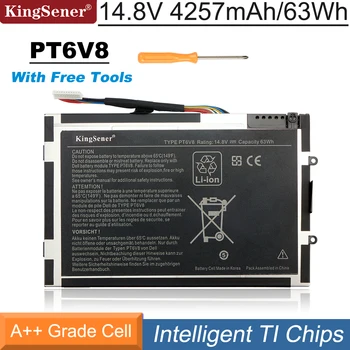 KingSener PT6V8 Laptop Batarya için DELL Alienware M11x M14x R1 R2 R3 P18G T7YJR 8P6X6 08P6X6 14.8 V 63WH