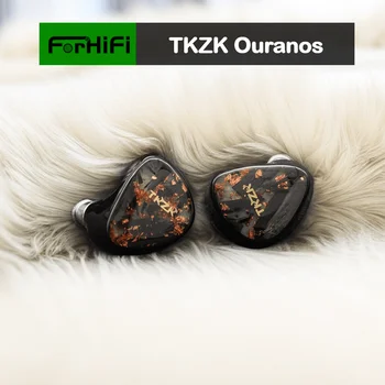 TKZK Ouranos 10mm Çift Kavite Dinamik Sürücü IEM Kulaklık CNT Diyafram N52 Neodimyum Mıknatıs Tek dd Kulak Kablolu Kulaklık
