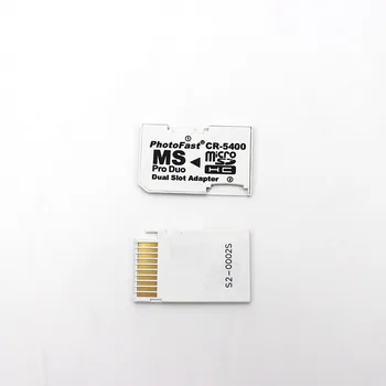 5 ADET 10 adet/GRUP CR-5400 microSD Mikro SDHC TF Kart MS PRO DUO Çift Yuvası Adaptörü PSP İçin CR5400