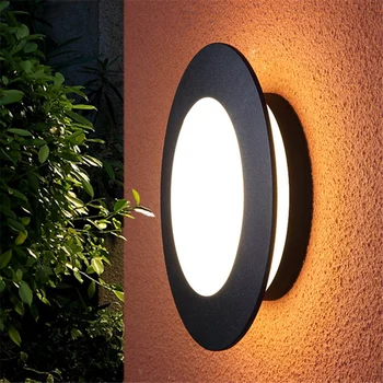 Modern Villa dış mekan led duvar lambası Su Geçirmez Sokak bahçe duvarı ışığı 15/20W Yaratıcı Dış Duvar Aplikleri ay ışıkları