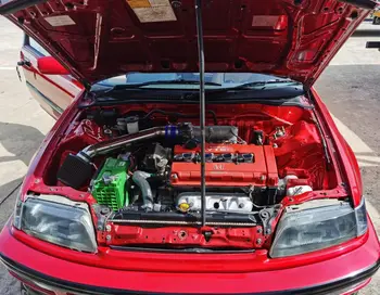 Struts 1988-1991 Honda Civic için MK4 EF Ballade Ön Kaput Değiştirmek Tamir gazlı amortisör Karbon Fiber Kaldırma Destekleri Amortisör