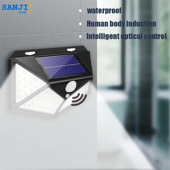 SanjiCook LED Güneş Duvar Lambası Akıllı Hareket Sensörü Açık IP65 Su Geçirmez Ve Nem geçirmez Ev Bahçe avlu ışığı