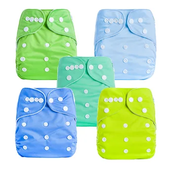 Yeni Tasarım Düz Renk Bebek Bezi Bez Bebek Bezi Kapak Kullanımlık Bebek Bezleri Makinesi Yıkanabilir Bebek Bezi için 3-5 Kg