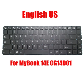 Laptop Yedek Klavye Axıoo MyBook 14E CG14D01 İngilizce ABD Siyah Çerçeve Olmadan Yeni