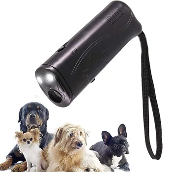 Köpek Kovucular Köpek Barking Kontrol Cihazları El Köpek Eğitim LED el feneri ile Uygun Açık Anti Barking Köpek Eğitim