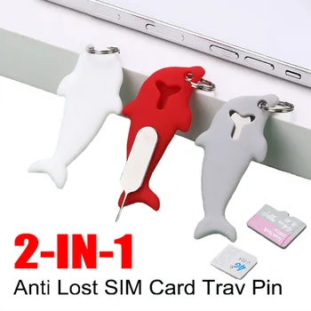 Çok fonksiyonlu Anti-Kayıp SIM Kart Pin İğne iPhone 14 Huawei Samsung Xiaomi Redmi SIM Kart Tepsi Çıkarma Pimi Anahtarlık ile