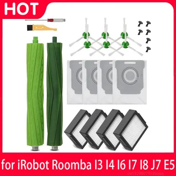 IRobot Roomba için I7 I7 + I3 I3 + I4 I4 + I6 I6 + I8 I8 + J7 J7+ / Artı E5 E6 E7 Elektrikli Süpürge Aksesuarları Ana Yan Fırça Yedek Parçaları