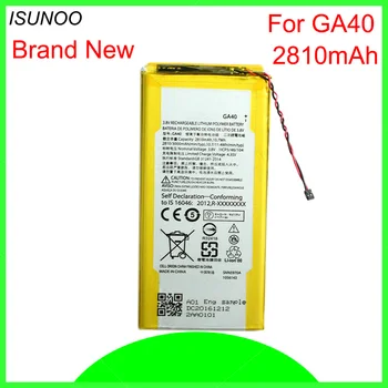 ISUNOO 10 adet / grup 2810 mAh GA40 Telefonu motorola pili Moto G4 Artı pil değiştirme