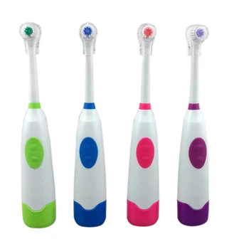 Yetişkin Dönen Anti Kayma Su Geçirmez Elektrikli Diş Fırçası 2 Fırça Kafaları ile Otomatik Diş Fırçası Ağız Hijyeni Diş Bakımı