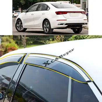KİA K3 Sedan 2019 2020 2021 2022 Araba Vücut Şekillendirici Sticker Plastik pencere camı Rüzgar Visor Yağmur