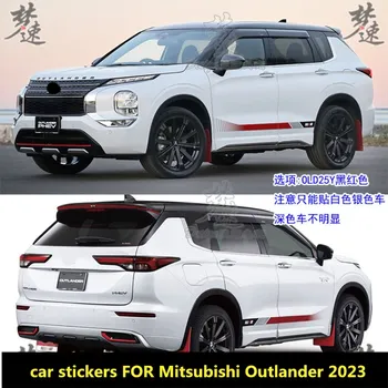 Yeni Mitsubishi Outlander 2023 İÇİN araba çıkartmaları moda özel spor filmi aksesuarları