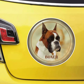S61961 # Boxer Köpek Kendinden yapışkanlı Çıkartması Araba Sticker Su Geçirmez Otomatik Dekorları Tampon Arka Cam Dizüstü Bilgisayar Boyutu Seçin